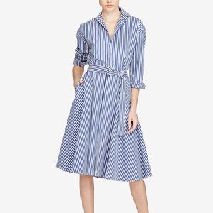 Polo Ralph Lauren Stripe Long Sleeve Shirt Dress